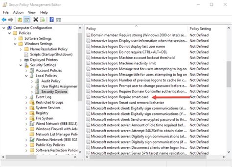 enable smart card logon group policy|Restricting Access to Windows Desktop Login Using Domain Policy.